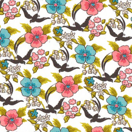 Cloud 9 Maman Chinoiserie Organic Cotton fabric, 1 yard