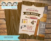 Vintage Thirsty Thirty Adult Birthday Invitation Il_170x135