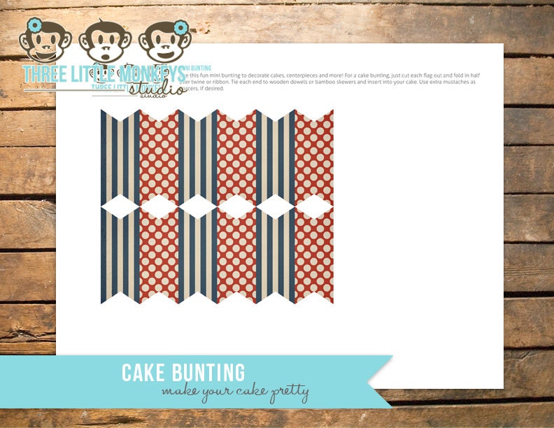Vintage Train Cake Bunting or Banner, Food Flags or Party Decor Il_170x135