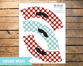 Little Man Mustache Cupcake Wrappers Il_170x135