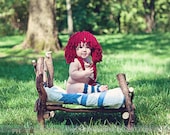 Crochet Raggedy Ann Hat and Legwarmer Set