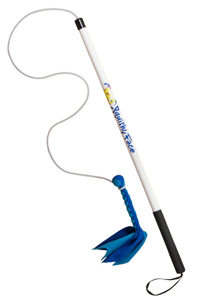Flirt Pole with Braided Fleece Toss Lure - Durable Dog Toy for Fun Obedience Training & Exercise