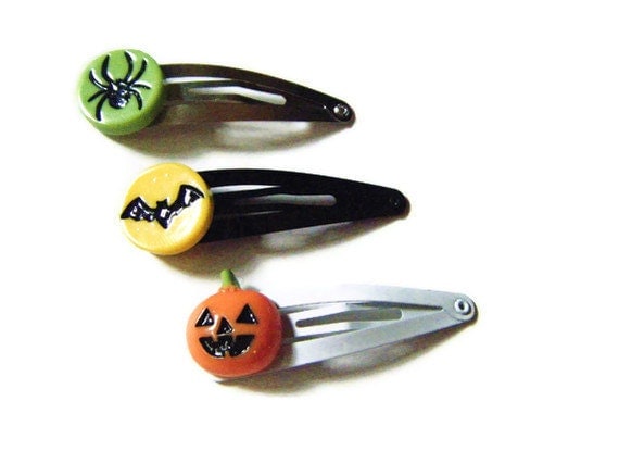Halloween hair clips