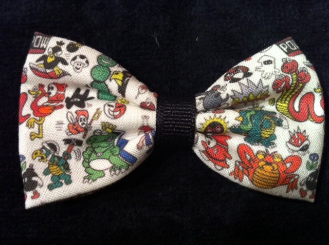 Mario Bros (Character Collage)  Fabric Hair Bow