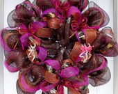 His & Hers Browning Deer Mossy Oak Fall Mesh Wreath
