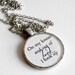 Mumford and Sons- After the Storm- On My Knees and Out of Luck, I Look Up Resin Pendant Necklace