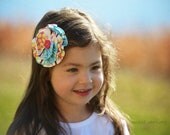 Girls Boho Hair Clip, hair bow,  dreamy, kids, toddler hair bow, rustic, fall, childrens barrette, thanksgiving inspired