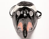 Paper mache bird mask