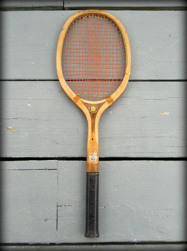 Vintage Wood Tennis Racquet A. G. Spalding Bros by wperry42