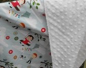 Fly a Kite Children's Blanket / Baby / ivory / gift / baby shower / toddler / teal / kid / baby room / bedroom / nursery