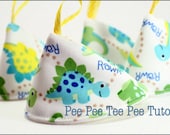 Pee Pee Tee Pees for Baby Boys PDF Tutorial - Digital Download
