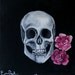 Skull Roses "An After Thought" LIMITED EDITION 12x12 print (ready to hang) by Erin Paul