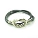 Black Leather and stainless steel Buckle Bracelets/Couple Bracelet unisex bracelet Fashion bracelet cool bracelet 1226S