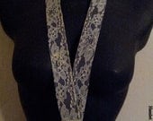 Purple Yellow Designer Lanyard, Fashion Lanyard, Lace Lanyard, Customizable Lanyard by Hamlet Pericles