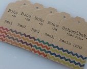 Chevron Kraft Swing Tags for Gifts, Favors, Prices or Paper Crafts- Set of 100 Il_170x135