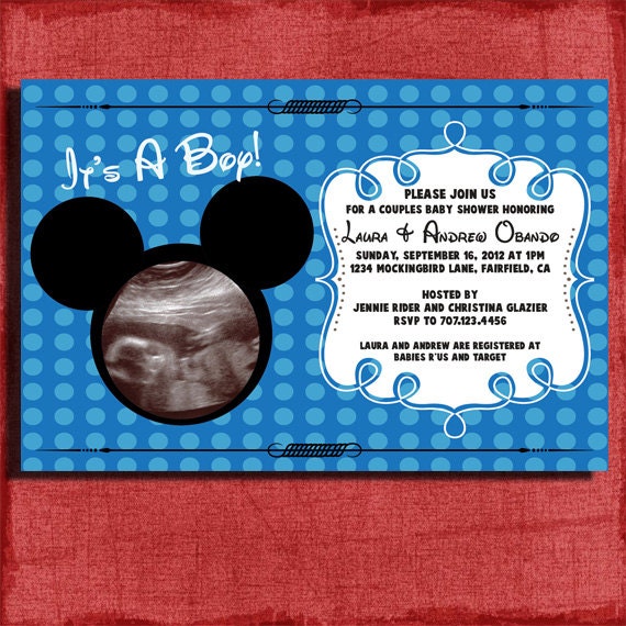 mickey mouse invitation on Etsy, a global handmade and vintage 