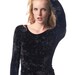 Black Magic Crushed Velvet Top / All Sizes / Free Ship USA