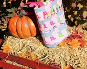 Toddler Crayon Tote- Pink Wellies-Rain boots