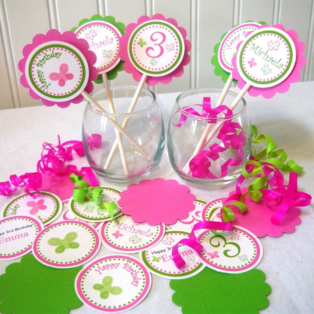 Butterfly cupcake toppers or tags, DIY PRINTABLE Il_570xn