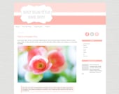 Premade Blogger Template: Pretty In Pink (Instant Download)