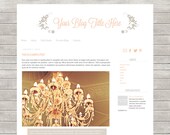 Premade Blogger Template: Elegance