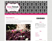 Premade Self Hosted WordPress Theme: Sassy Damask