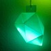 Paper Glow Gemstone Pendant diy-kit Emerald shaped