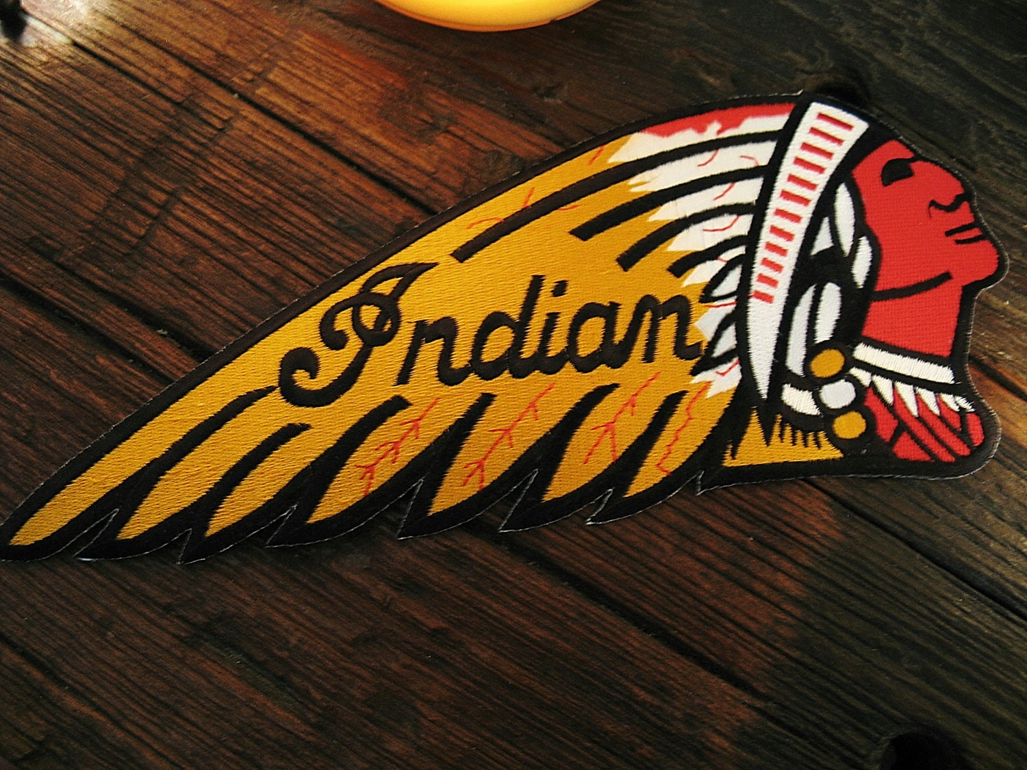Vintage Large Indian motorcycle patch in Mint condition
