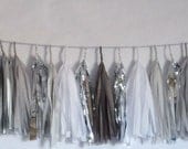 Silver Bells Tassel Garland