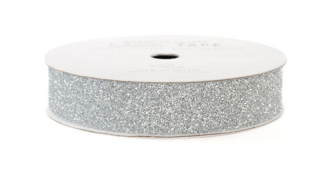 Glitter Tape - Silver - 5/8" Wide (t-96046)