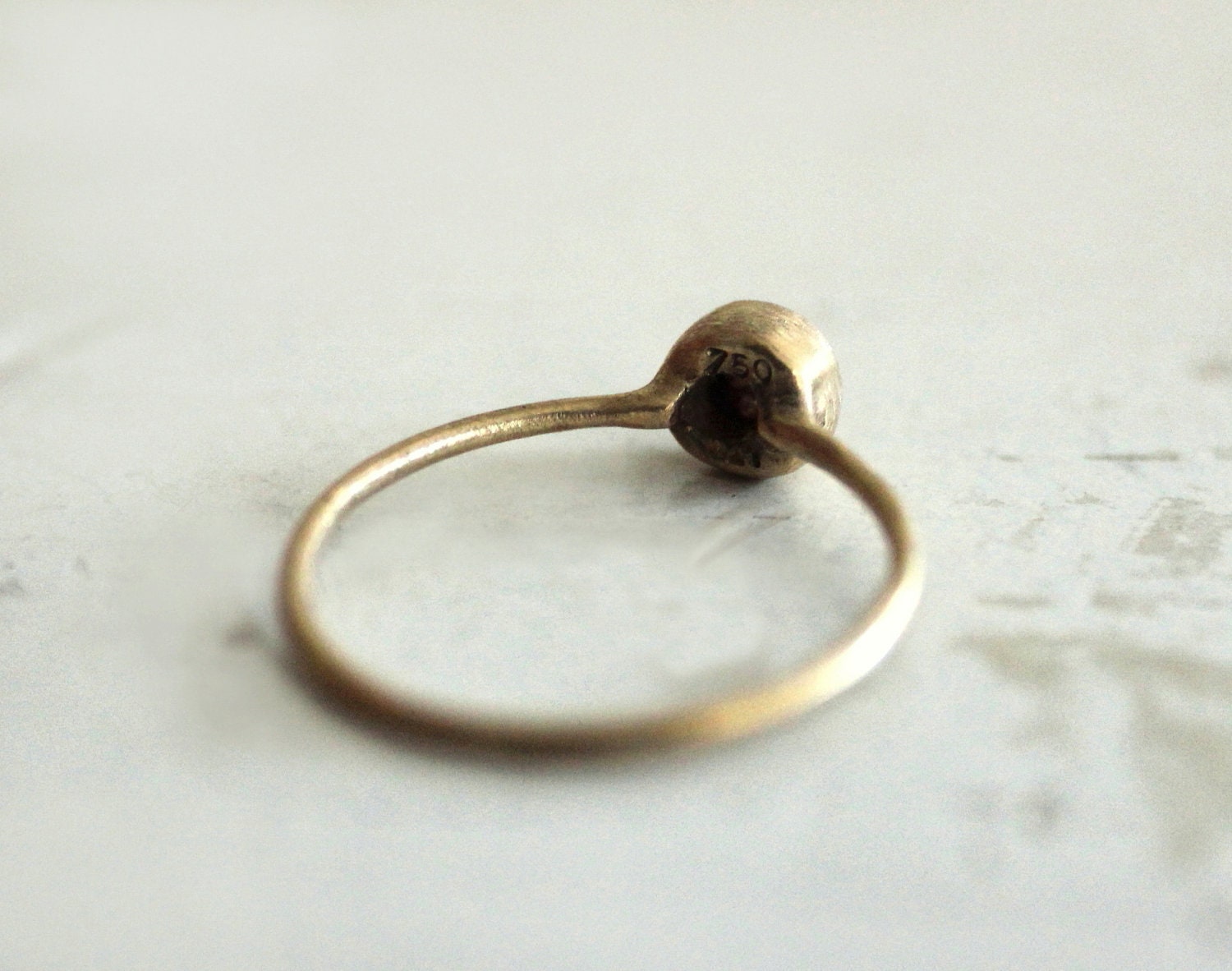 Chocolate Brownie rose cut diamond ring. An earthy stone. Beya.