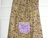 Purple Flowers Pillowcase Style Dress