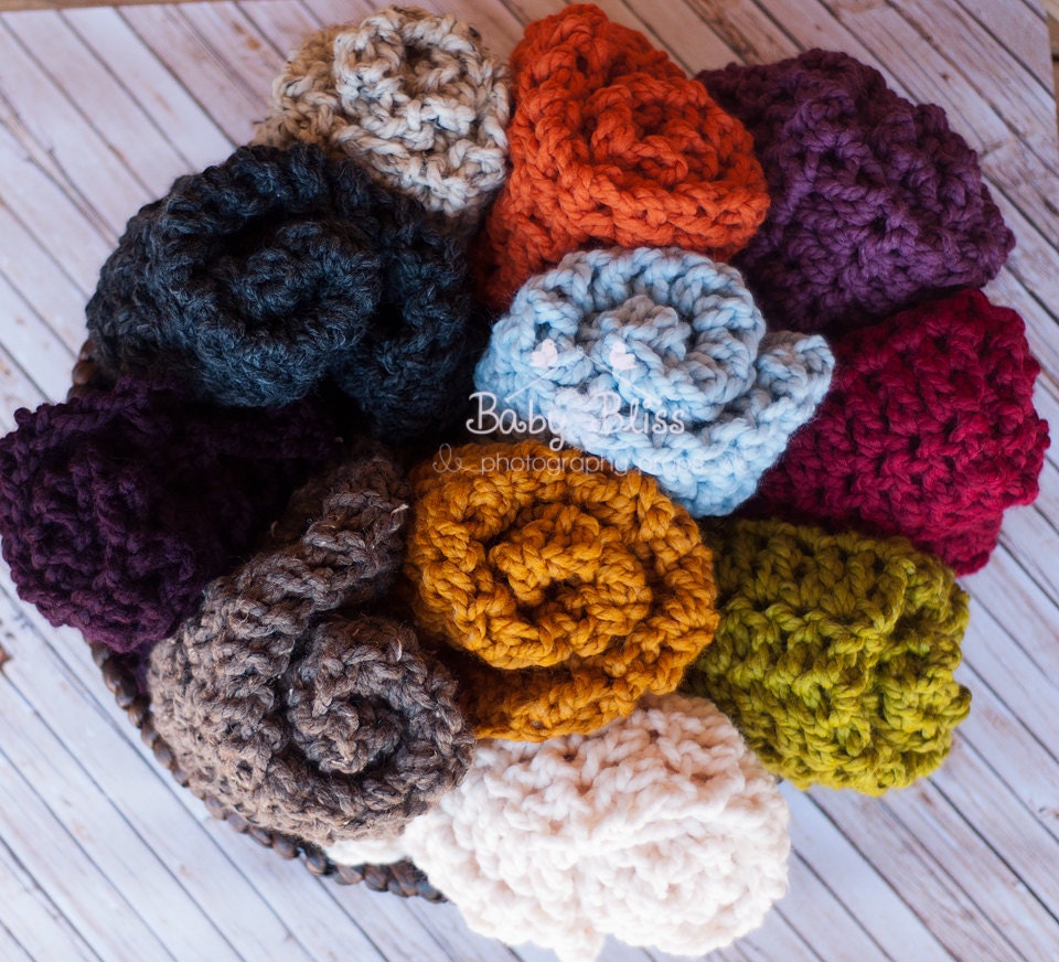 Chunky Blanket- Basket Filler- Blankets- Newborn Photography Props- Photo Props
