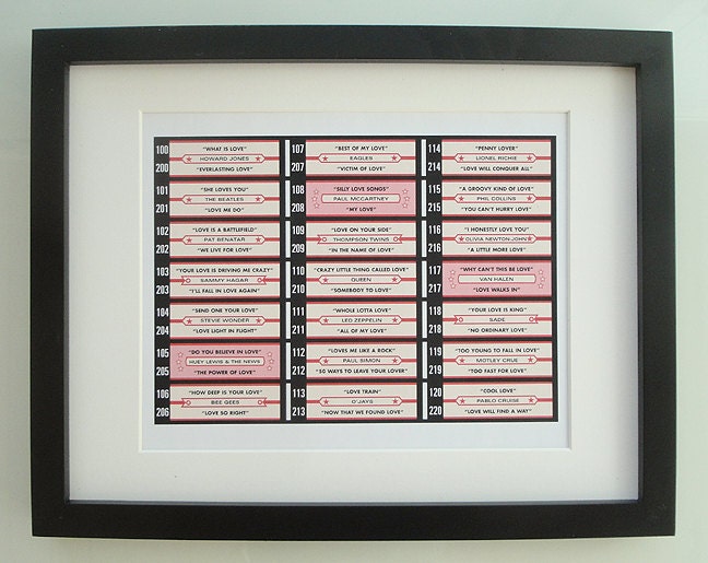 CUSTOM Jukebox Art Print, 8 x 10, Personalized, Wedding, Birthday