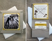 Green Eco Friendly Wedding - Beach Hemp - 50 Invitations