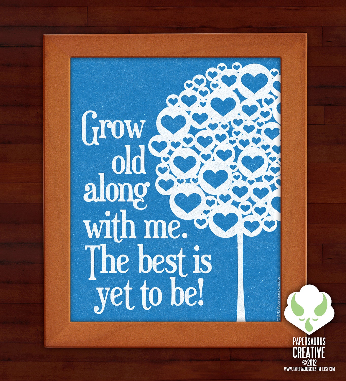 8x10 Print - Grow old with me - anniversary, wedding, love