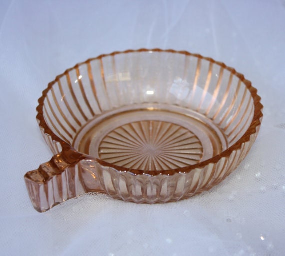 Items similar to Vintage Queen Mary Pink Depression Glass Dish on Etsy