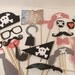 XL 27 Piece Pirate Party Props  Pirate Theme Photo Booth  Pirate Props Wedding Photo Booth  Wedding Photo Props