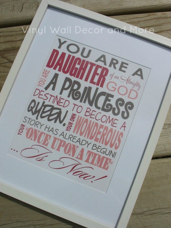 Princess Print- Daughter of God