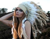 Cream Feather headdress