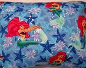Pillowcase - Toddler Child Travel Size - Little Mermaid Ariel Starfish - Under the Sea - Disney Princess - Pillow Case Cover - READY TO SHIP