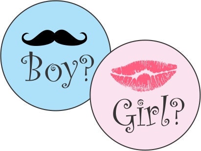 Gender Reveal Stickers - 108 Hershey's Kiss Stickers, Self Sticking Il_170x135