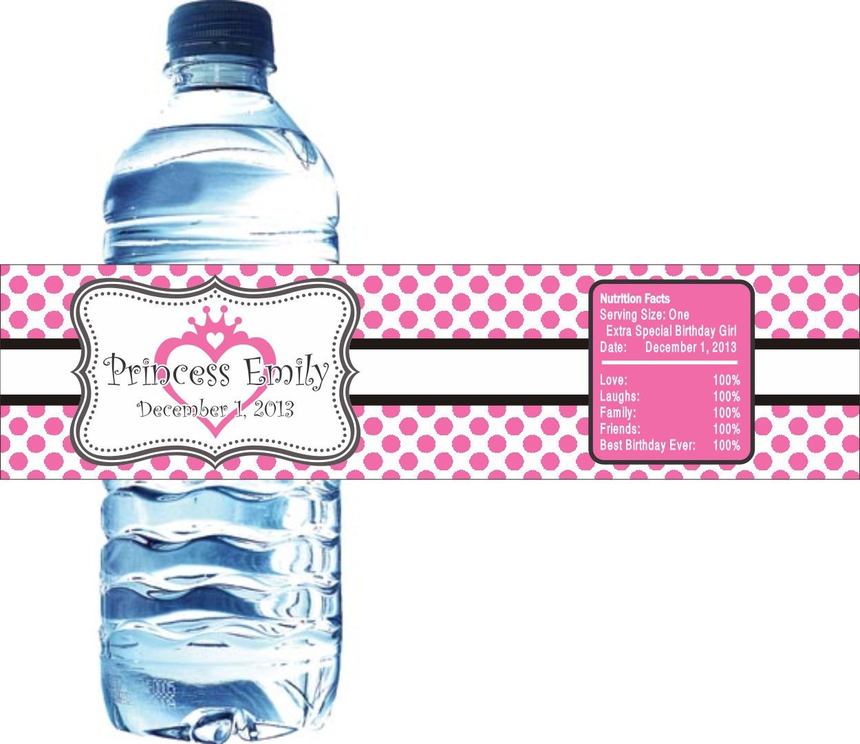 Kids Stickers, Birthday Party Favors - 30 Waterproof Water Bottle Labels Il_570xn