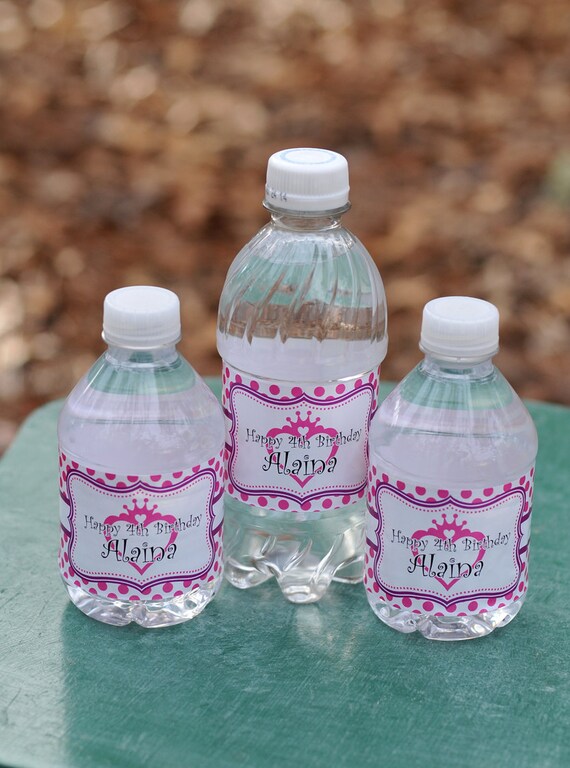 Kids Water Bottle Labels - 50 Waterproof Polka Dot Design Il_570xn