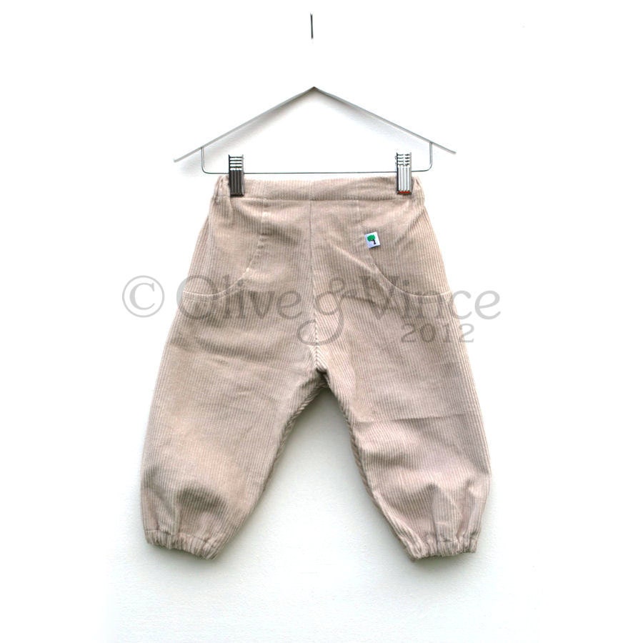 Natural cream pants neutral color cotton toddler trousers children clothing warm corduroy biscuit cookie kids baby cloth nappy