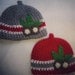 Buckeye Ohio State Nub Tip Beanie (Crocheted to Order in sizes NEWBORN- TODDLER)