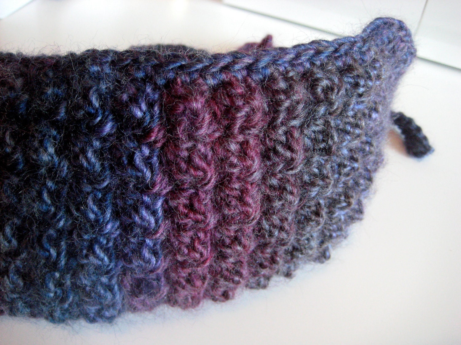 Cozy Purple and Blue Ear Warmer