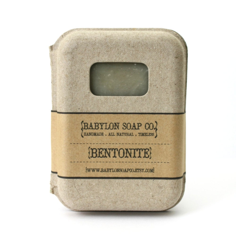 Bentonite Clay Soap . All Natural Soap . Handmade Soap . Fragrance Free Soap . Hot Process Soap . Vegan Soap