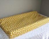 Yellow with White Dot Contour Changing Pad Cover