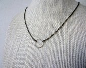 No 40 Minimalist Circle Infinity Necklace